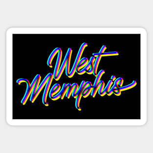 West Memphis -3-D Script Magnet